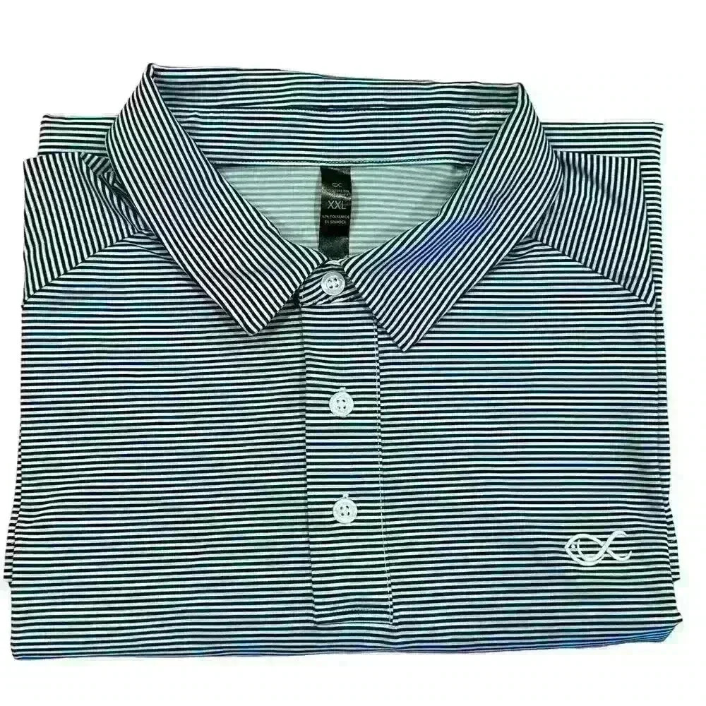 Southern Athletica Short Sleeve 1/4 Button Golf Performance Polo Shirt Mens XXL